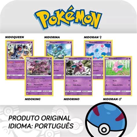 Kit Carta Pokémon Nidoqueen E Nidoking União De Aliados Parcelamento