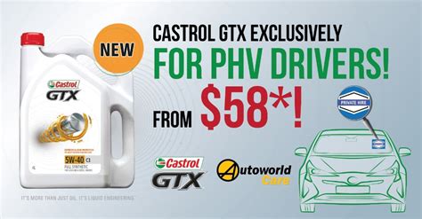 Castrol Gtx W C Fully Synthetic Servicing Package For Phv Car