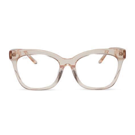 Winston Cat Eye Prescription Glasses Vintage Rose Crystal Diff Eyewear