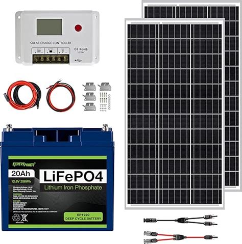 Amazon Expertpower W V Solar Power Kit V Ah Lifepo