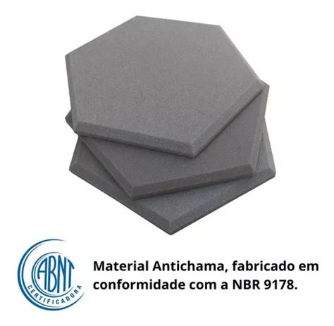 Panel acústico Armazem Das Espumas Espuma acustica hexagonal anti ruido