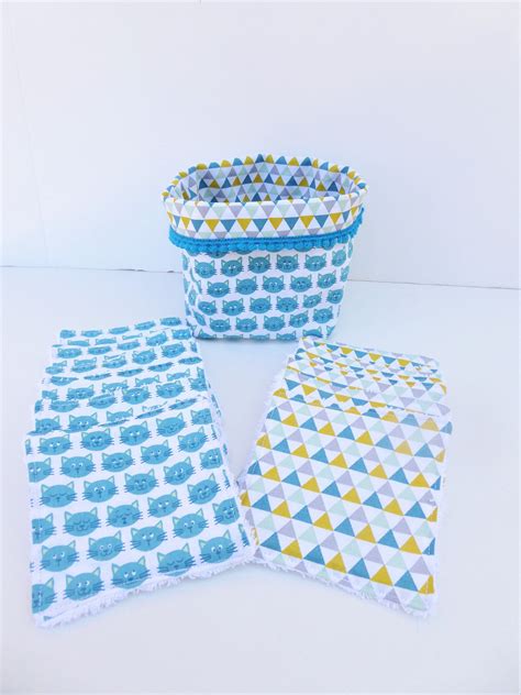 Lingettes Lavables Cologiques Lot De En Coton Et Ponge Etsy