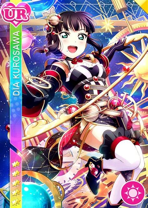 Lovelive Card Aqours Universe Dia Anime Love Dia Kurosawa Anime