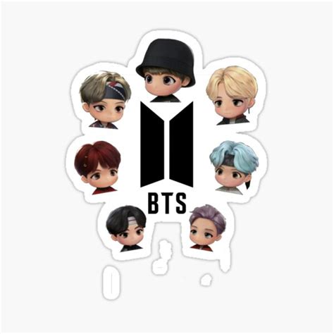 "BTS Cute" Sticker for Sale by Sendrapurba | Redbubble