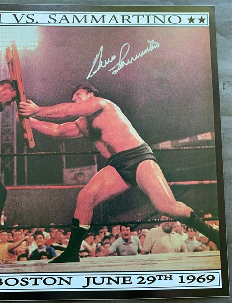 SAMMARTINO, BRUNO & KILLER KOWALSKI SIGNED LARGE FORMAT PHOTO – JO ...