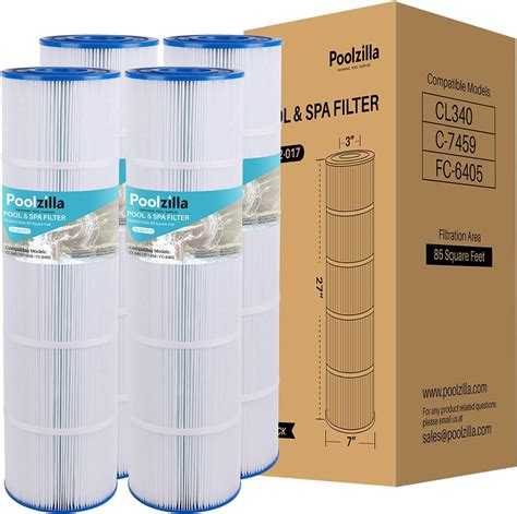 Amazon Poolzilla Pack Pool Filter Cartridge Replacement For