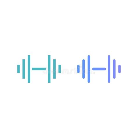 Dumbbell outline icon stock illustration. Illustration of line - 165758059