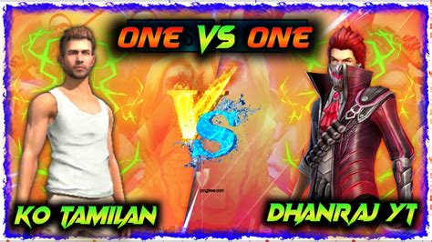 One Vs One Knockout Tamilan Vs Dhanraj Gaming One Tap Vs Free Tap