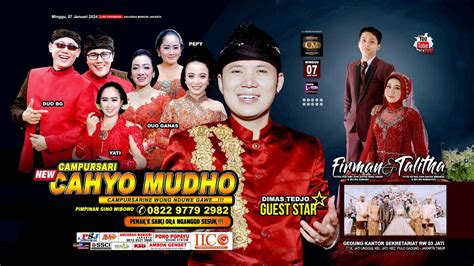 🔴 Live Dhimas Tedjo 07012024 Cs New Cahyo Mudho Ngunduh Mantu