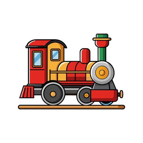 Premium Vector Retro Style Steam Train Illustration