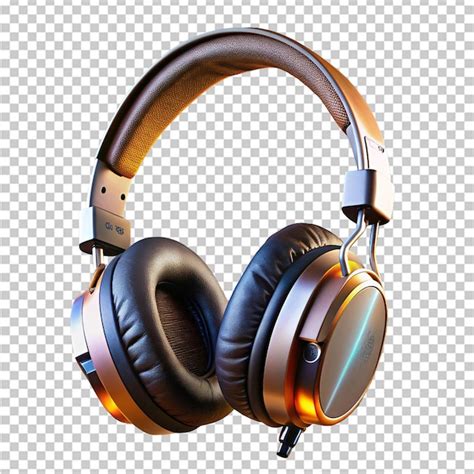 Premium PSD Beautiful Gaming Headphone Isolated On Transparent