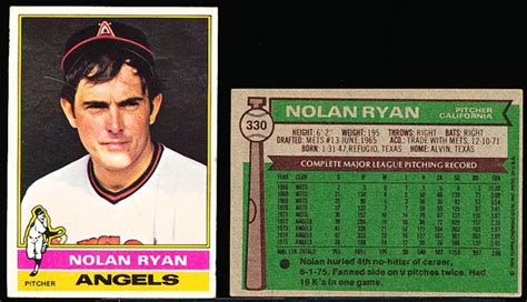 Lot Detail Topps Bb Nolan Ryan Angels Cards