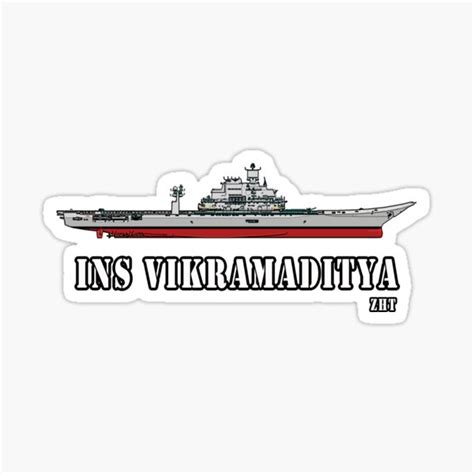 "INS Vikramaditya" Sticker for Sale by ZuluHistoryTees | Redbubble