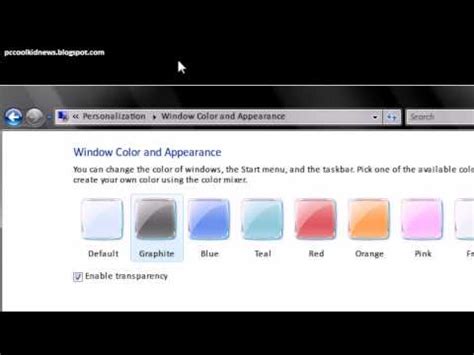 How To Change The Color Of Taskbar In Windows Vista