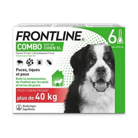 Frontline COMBO Pipettes Pour Chien Anti Puce Tique Poux