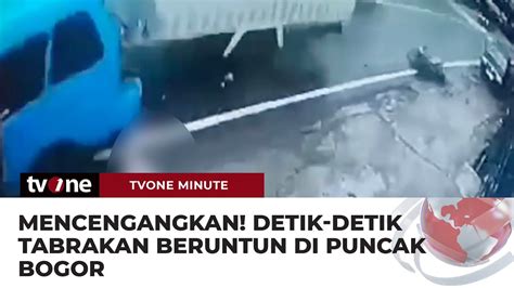 Rekaman Cctv Kecelakaan Tragis Di Jalan Raya Puncak Tvone Minute