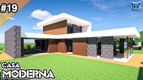 Minecraft Como Hacer Una Casa Moderna 19 ️ Mediana 1 20 ⚖️ Youtube