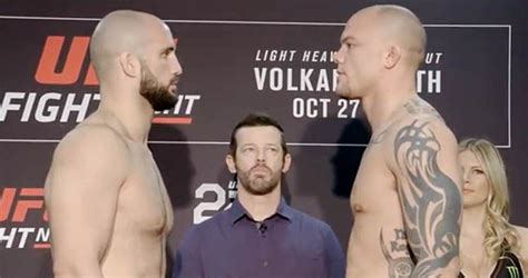 Ufc Moncton Volkan Vs Smith Weigh In Face Offs Video Mmaweekly