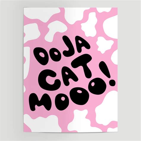 Doja Cat Mooo Poster Wallart Cube Shop