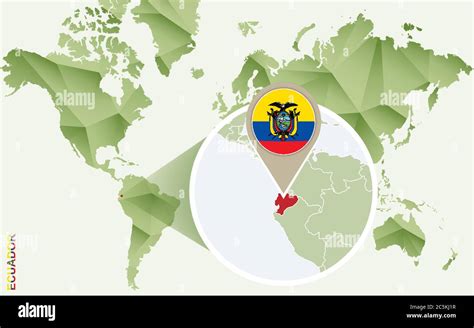 Infografik F R Ecuador Detaillierte Landkarte Von Ecuador Mit Flagge