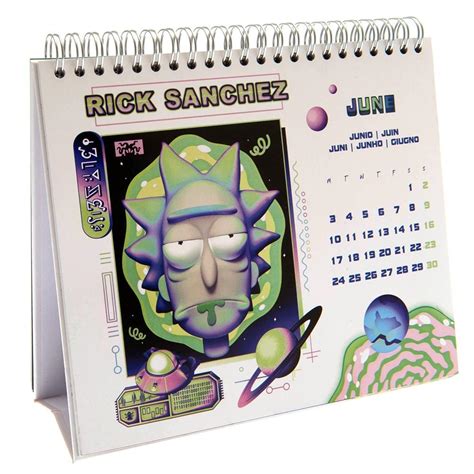 Rick And Morty 2024 Desktop Calendar Showorld UK