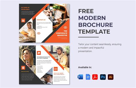 Free Modern Brochure Template - Download in Word, Google Docs, PDF ...