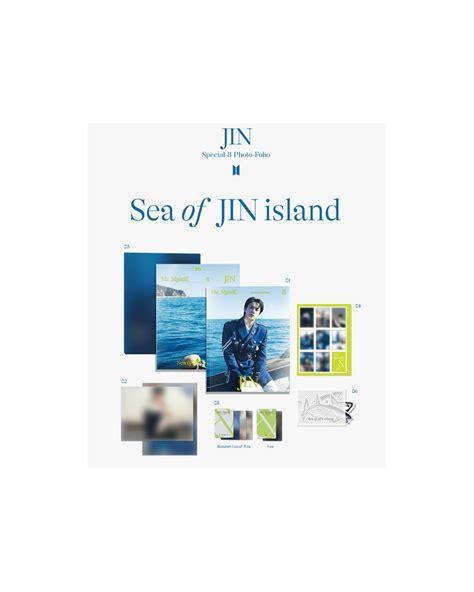 JIN SPECIAL 8 PHOTO FOLIO ME MYSELF AND JIN IN SEA OF JIN ISLAND