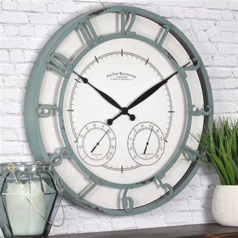 Outdoor Clock Thermometer Ways To Decorate A Small Living Room And