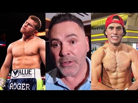 OSCAR DE LA HOYA LE RESPONDE A CANELO ÁLVAREZ TIENES QUE ENFRENTAR AL