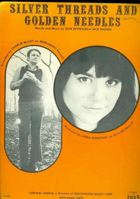 LINDA RONSTADT SHEET music "Silver Threads and Golden Needles" £8.76 ...