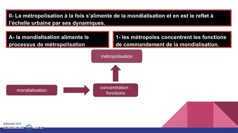 CV 134 la métropolisation un processus mondial différencié YouTube