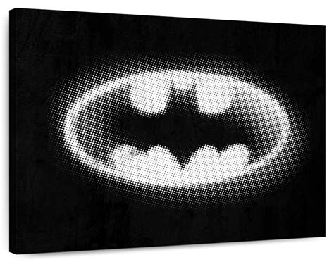 Batman Bat Signal Bw Ii Wall Art Digital Art