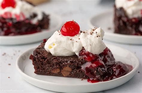 Black Forest Brownies Recipe With Cherry Amira S Pantry