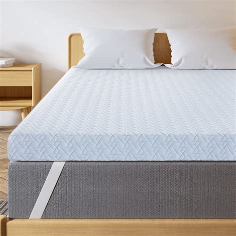 Maxzzz 4 Inch Mattress Topper Queen - Cool Gel Memory Foam Mattress ...