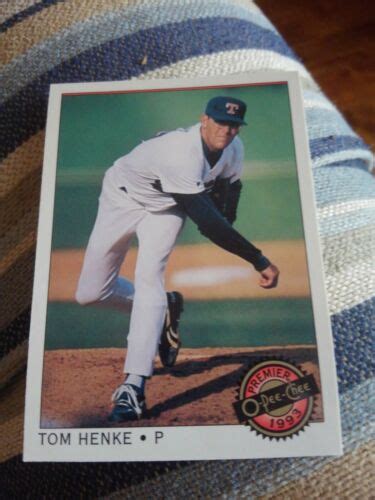 TOM HENKE 1993 TOPPS O PEE CHEE PREMIER 77 FREE SHIPPING EBay