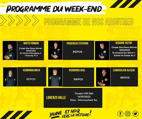 Football Club De Bressuire Affiches De Matches Et Programme Du Week End