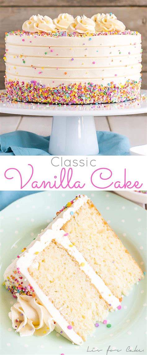 Vanilla Cake With Vanilla Buttercream | Liv for Cake