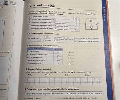 Potrzebuje Na Szybko Zadania Pr D Elektryczny Pls Brainly Pl