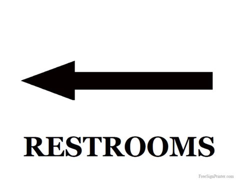 Free Printable Restroom Signs - ClipArt Best