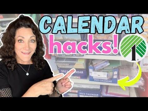 You Ll Love These Dollar Tree Calendar Hacks Youtube