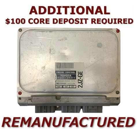 REMAN 1996 96 Lexus GS300 Engine Computer ECM ECU PCM 89661 3A011 EXCHANGE