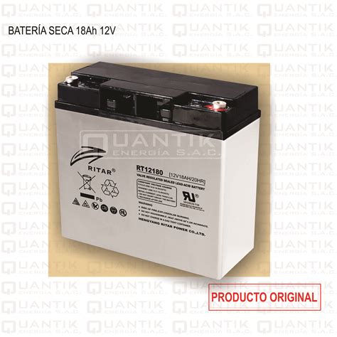 Bateria Seca Ah Ritar Quantik Energ A