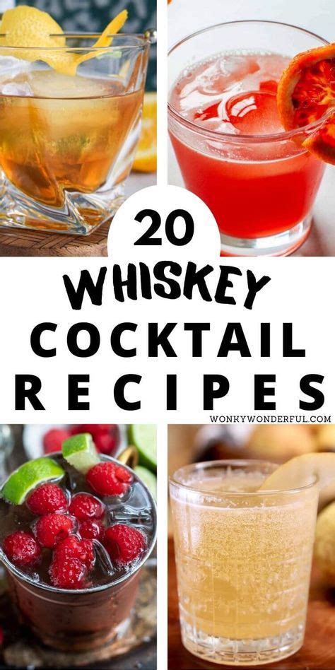 These Whiskey Cocktails will warm you up on the cold winter nights. From whiskey sour to hot ...