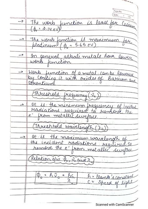 Solution Photoelectric Effect And Dual Nature Of Matter Studypool