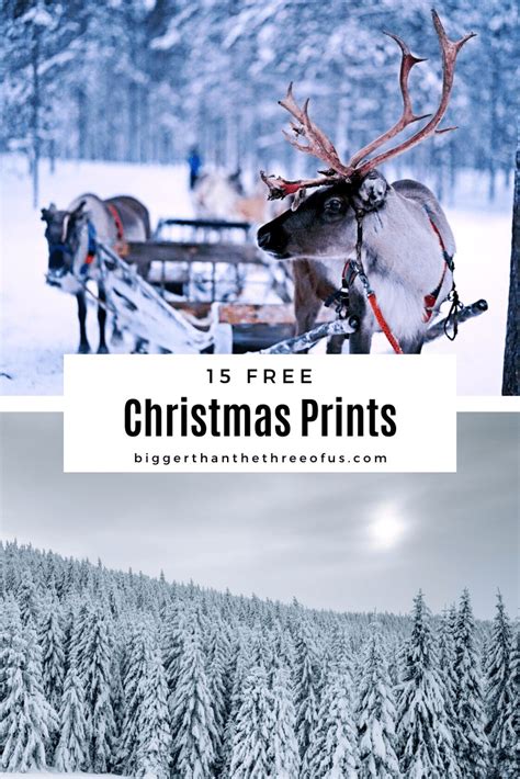 Free Christmas Art Prints - Bigger Than the Three of Us