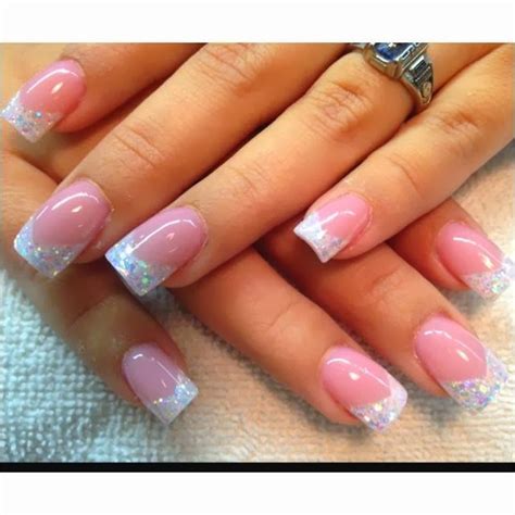 Pink And White Gel Nail Designs