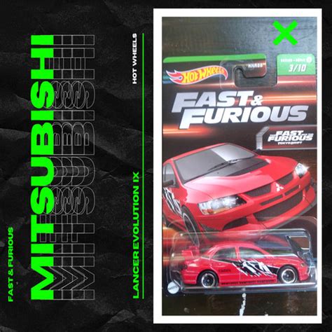 Jual Hot Wheels Fast And Furious Wave Mitsubishi Lancer Evolution IX Kab Karawang