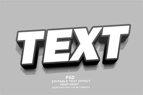 Text Psd 3d Editable Text Effect Graphic By Truevector · Creative Fabrica