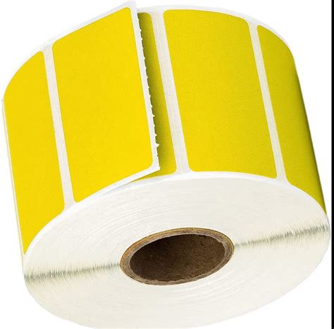 Colour Coated Chromo Yellow Plain Barcode Label Sticker Roll At Rs