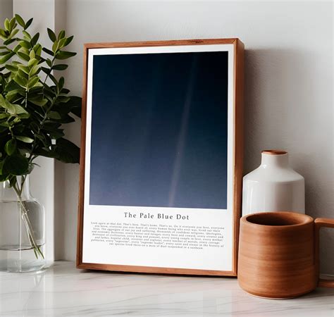 Carl Sagan Pale Blue Dot Remastered 2024 Poster Art Print Consider